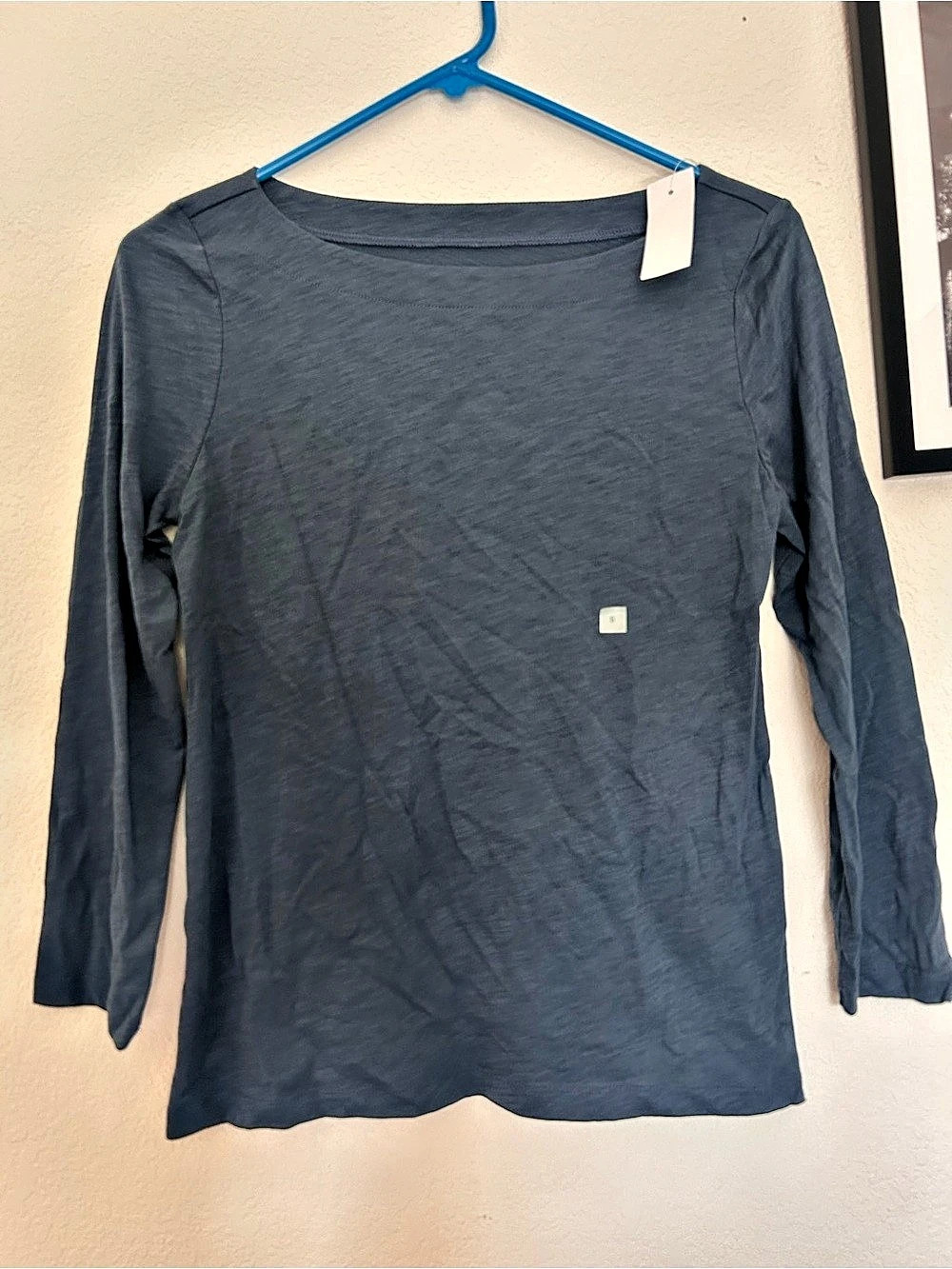 LOFT Blue Long Sleeve Top NWT